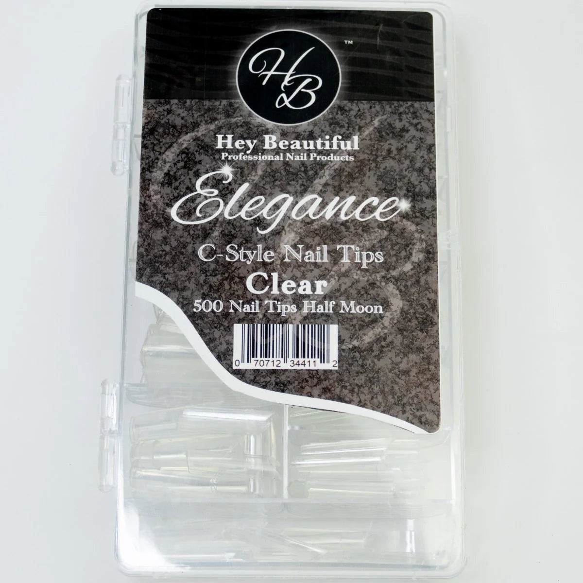 Elegance C-Style Nail Tips (500 tips)