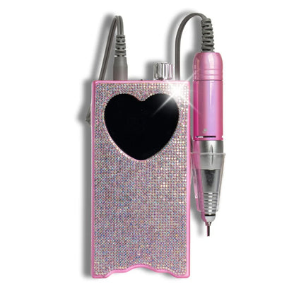 Heart Portable Drill | Pink w Crystal