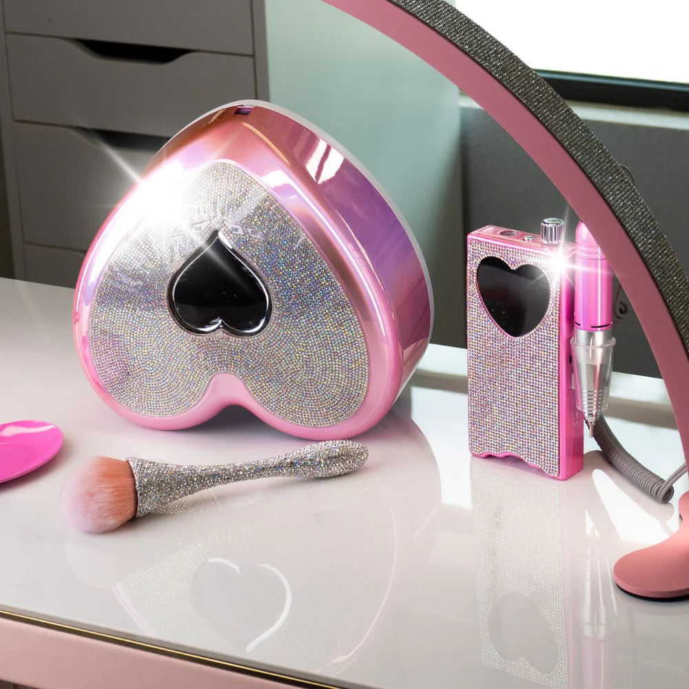 Heart Portable Drill | Pink w Crystal